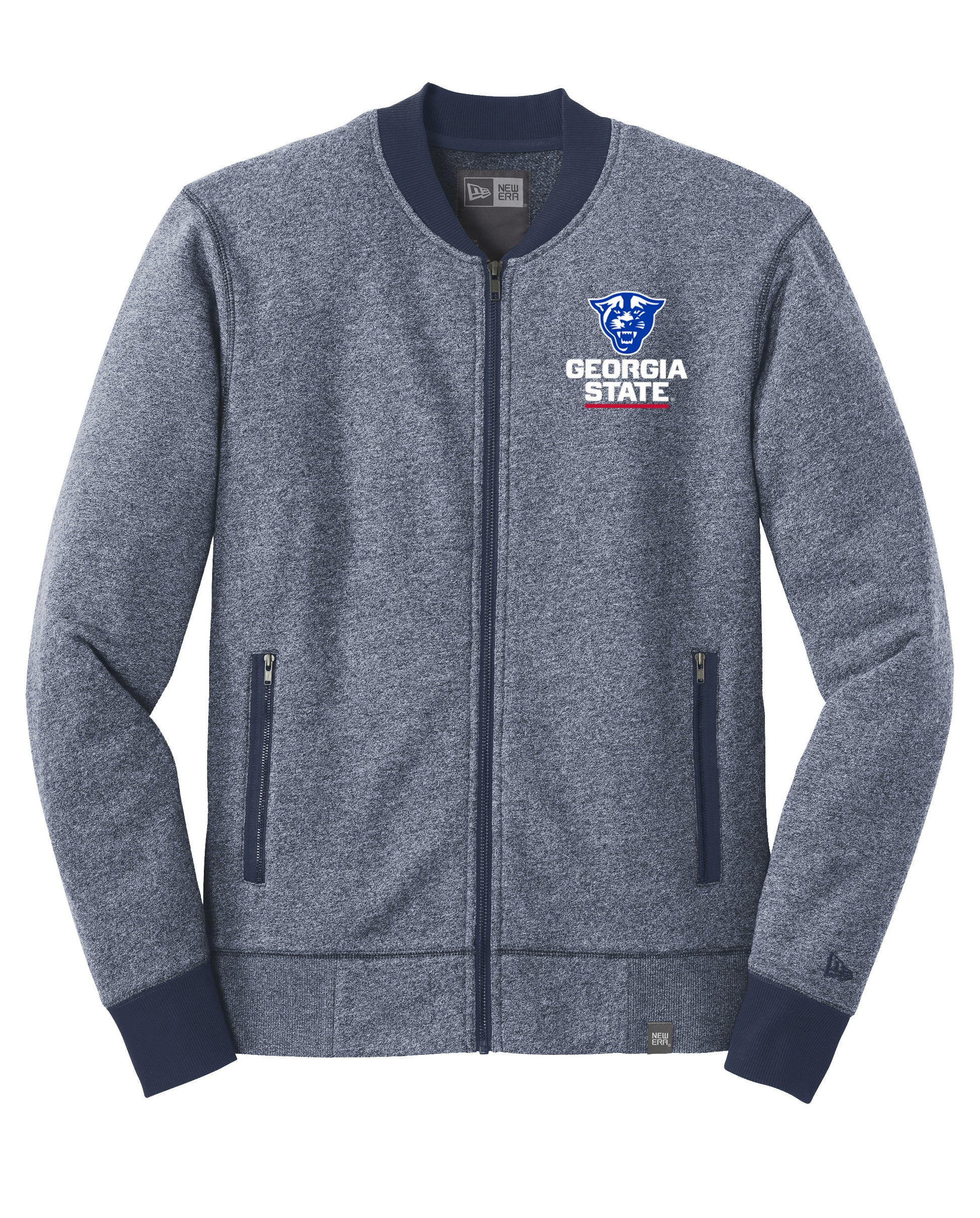 Georgia State Panthers French Terry Baseball Full-Zip_True Navy Twist/True Navy