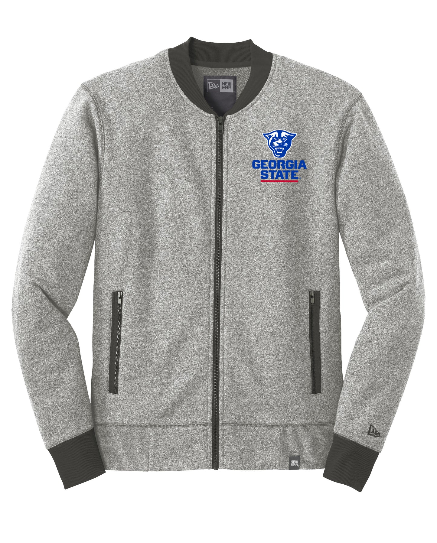 Georgia State Panthers French Terry Baseball Full-Zip_Light Graphite Twist/Graphite