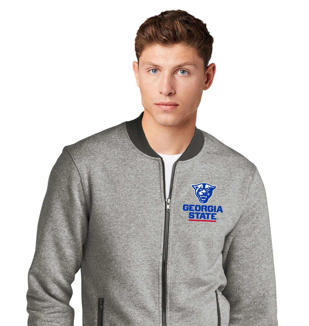 Georgia State Panthers French Terry Baseball Full-Zip_Light Graphite Twist/Graphite