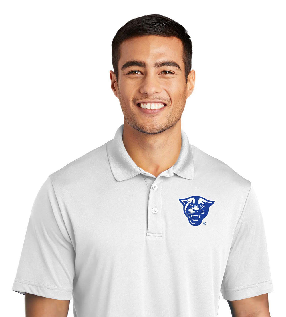 Panthers Performance Embroidery Polo-White