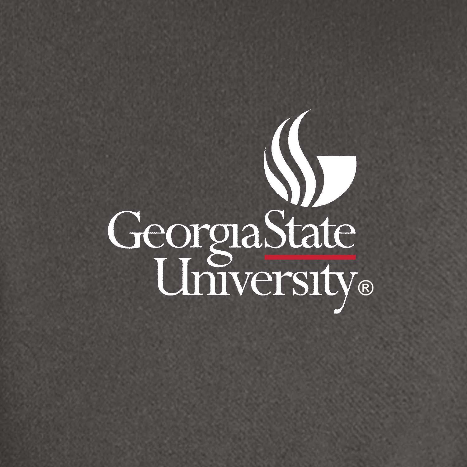 Georgia State University Performance Embroidery Polo-Iron Grey