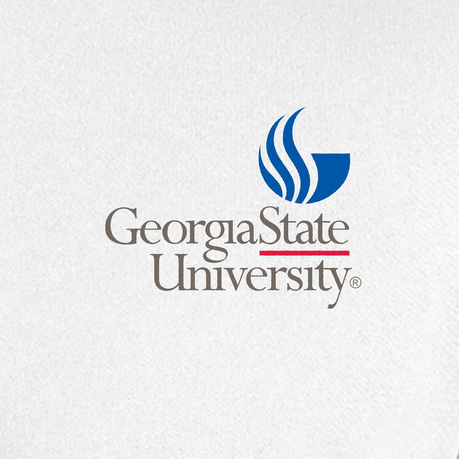 Georgia State University Performance Embroidery Polo-White